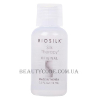 BIOSILK Silk Therapy Original Silk Treatment - Натуральний рідкий шовк для відновлення волосся та надання блиску