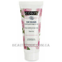 COSLYS Facial Gentle Scrub Organic Rose Floral Water - М'який скраб для сухої та чутливої ​​шкіри обличчя