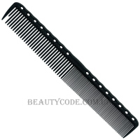 Y.S.PARK Cutting Combs YS-336 Carbon - Гребінець для стрижки волосся середньої довжини, чорний