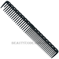 Y.S.PARK Cutting Combs YS-338 Carbon - Гребінець для стрижки волосся середньої довжини, чорний