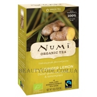 NUMI Organic Tea Decaffeinated Ginger Lemon - Зелений чай "Лімонний імбир" без кофеїну, пакетований