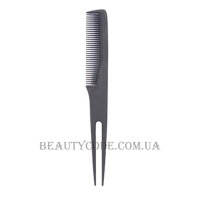 PERFECT BEAUTY Comb with Two Pins № 006 - Карбоновий гребінець з двома зубцями для локонів