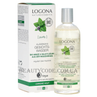 LOGONA Facial Toner Organic Mint - Очищуючий тонік для нормальної та комбінованої шкіри 