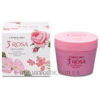 L'ERBOLARIO 3 Rosa Crema per il Corpo - Крем для тіла "Три троянди"