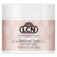 LCN Natural Nail Boost Gel French White - Білий гель для ламінування у стилі френч