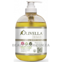 OLIVELLA Liquid Soap Raw Fragrance Free - Рідке мило для обличчя та тіла для чутливої ​​шкіри на основі оливкової олії