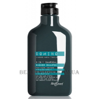 HELEN SEWARD Domino 3 in 1 Charcoal Shower Shampoo - Очищаючий і зволожуючий шампунь для шкіри-бороди-волосся