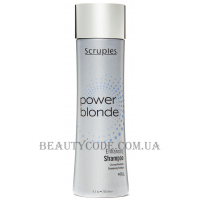 SCRUPLES Power Blonde Enhancing Shampoo - Зміцнюючий безсульфатний шампунь для світлого волосся