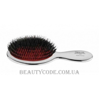 JANEKE Silver Paddle Hairbrush with Boar Bristle XS - Щітка з натуральною щетиною кабана, міні