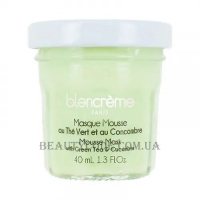 BLANCREME Mousse Mask with Green Tea Cucumber - Маска-мус "Зелений чай та огірок"