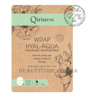 QIRINESS Wrap Hyal-Aqua Hyaluronic Moisture Mask - Гіалуронова зволожуюча та омолоджуюча маска