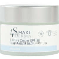 SMART4DERMA Aquagen L'active Cream SPF30 - Екстразволожуючий крем SPF-30 із церамідами для сухої та нормальної шкіри