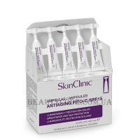 SKIN CLINIC Antiaging Fito-C SPF15 Ampoules - Антивіковий коктейль з вітаміном С