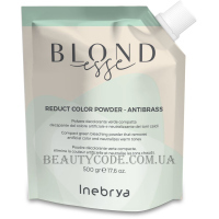INEBRYA Blondesse Reduct Color Powder Antibrass - Пудра із зеленими мікропігментами, 5 тонів