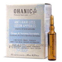 OHANIC Anti-Hair Loss Lotion Ampoules - Ампули-лосьйон проти випадіння волосся