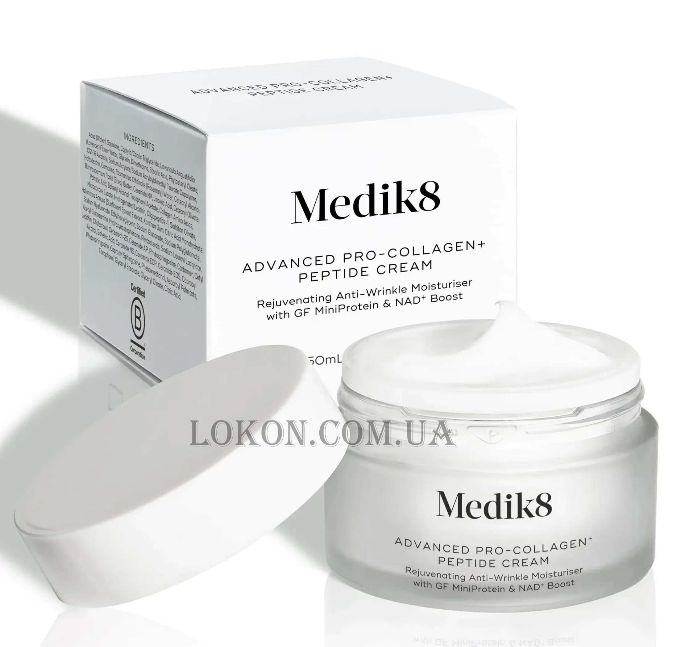MEDIK8 Advanced Pro-Collagen+ Peptide Cream - Омолоджуючий зволожуючий крем із фактором росту та бустером NAD+