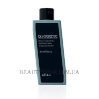 KAARAL Manniskan Black Toning Shampoo - Чоловічий тонуючий чорний шампунь