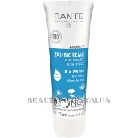 SANTE Family Toothpaste Organic Mint with Fluoride - Зубна паста м'ята з фтором для всієї родини
