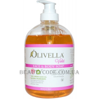 OLIVELLA Face & Body Liquid Soap Violet - Рідке мило для обличчя та тіла на основі оливкової олії "Фіалка"
