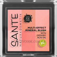 SANTE Multi-Effect Mineral Blush - Рум'яна "Мультіефект", корал