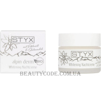 STYX Alpin Derm Whitening Night Cream - Нічний відбіліюючий крем