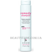 KROM Remedy Shampoo - Відновлюючий шампунь з рослинним кератином і олією оливи