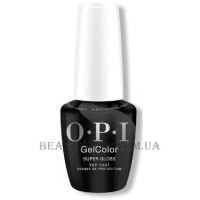 OPI GelColor Super Gloss Top Coat - Топове покриття для гель-лаку з технологією Intelli-Gel