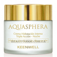 KEENWELL Aquasphera Moisturizing Triple Action Cream Night - Нічний інтенсивно зволожуючий крем потрійної дії