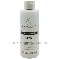 KLERADERM Glicoderm Cleansing Gel Glycolic Acid 20% - Очищуючий гель з 20% гліколієвої кислоти