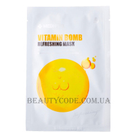 MEDI-PEEL Vitamin Bomb Refreshing Mask - Антиоксидантна та освітлювальна тканинна маска