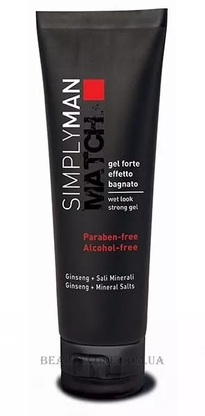 NOUVELLE Simply Man Wet Look Strong Gel - Чоловічий гель для волосся сильної фіксації