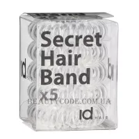 ID HAIR Secret Hair Band Clear - Силіконові прозорі резинки для волосся