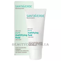 SANTA VERDE Aloe Vera Pure Mattifying Fluid Fragrance Free - Матуючий флюїд з Алоє Вера без запаху