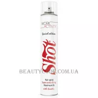 SHOT Work Activity Special Edition Super Extra Strong Hair Spray - Лак-спрей супер сильної фіксації