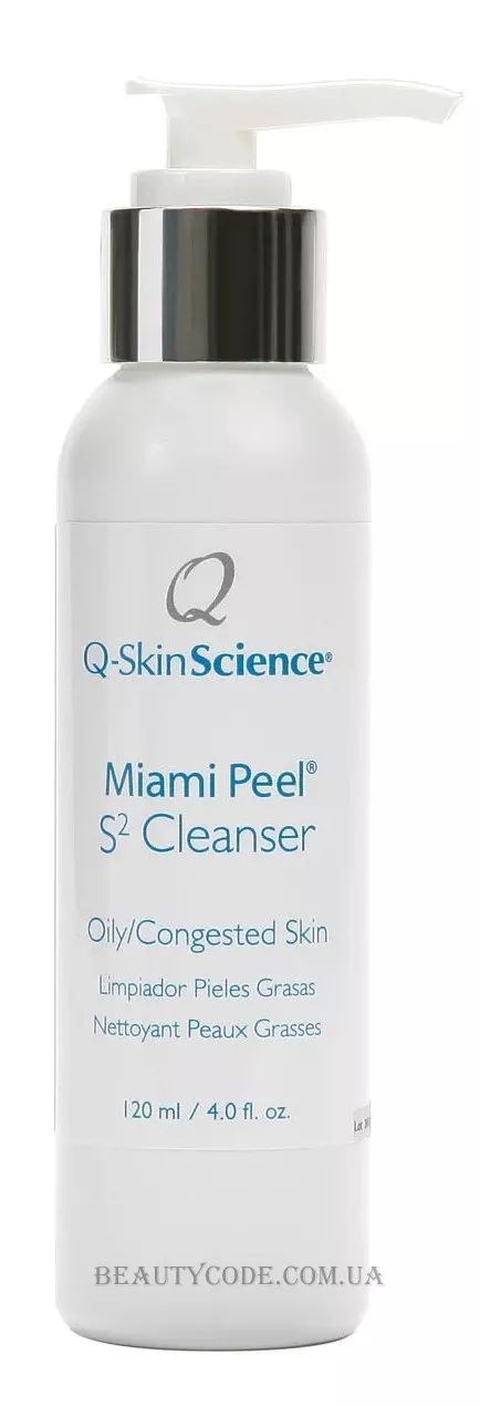Q-SKINSCIENCE Miami Peel® S2 Cleanser - Очищувальний саліциловий гель для жирної та проблемної шкіри
