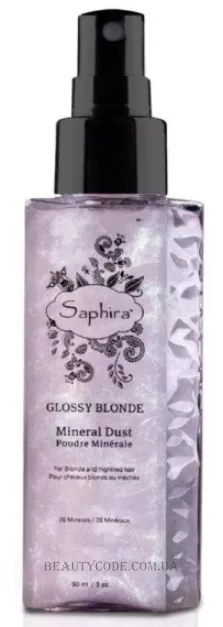 SAPHIRA Glossy Blonde Mineral Dust - Спрей мерехтливий