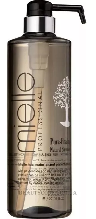 MIELLE Pure-Healing Natural Shampoo - Натуральний лікувальний шампунь для  чутливої шкіри голови