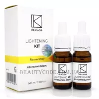 DR.KADIR Lightening Kit Resveratrol Drops - Відновлюючі краплі з ресвератролом