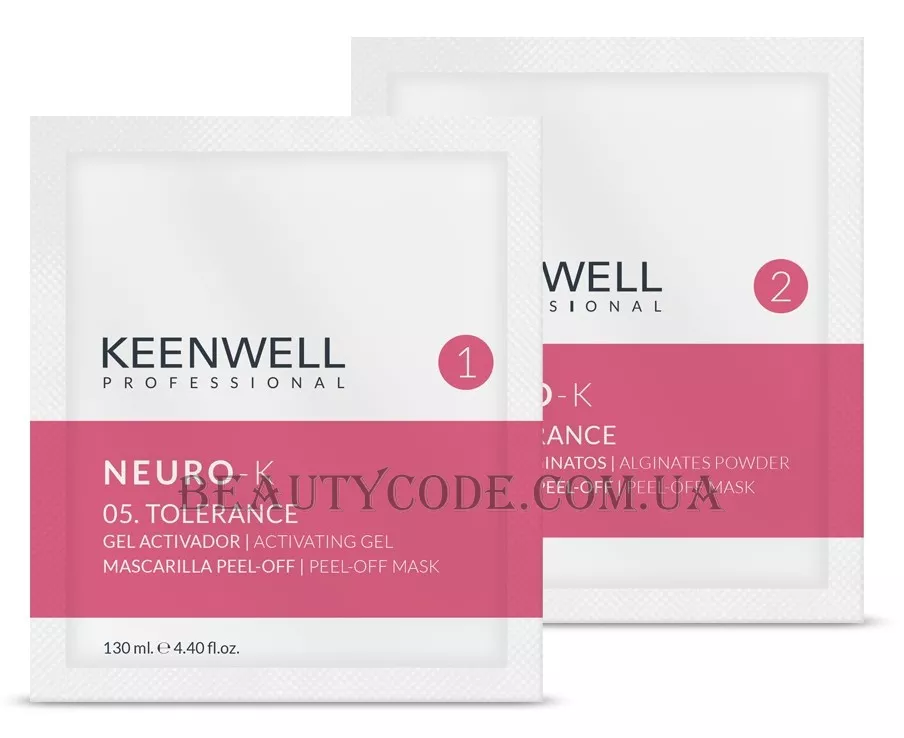 KEENWELL Neuro-K Peel-Off Mask 05. Tolerance - Заспокійлива альгінатна маска для чутливої шкіри № 05
