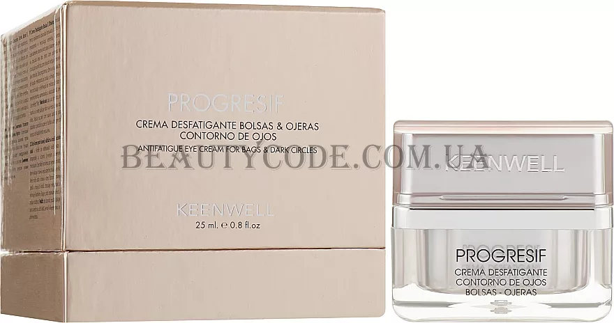 KEENWELL Progresif Antifatigua Eye Cream for Bags&Dark Circles - Крем від темних кіл і мішків під очима