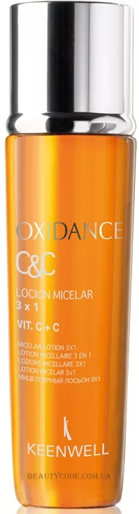 KEENWELL Oxidance Micelar Lotion 3x1 Vit C+C - Міцелярний лосьйон з вітамінами С+С