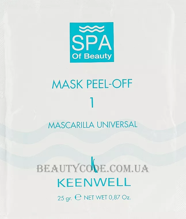 KEENWELL SPA of Beauty Mask Peel-off № 1 - Універсальна СПА-маска №1