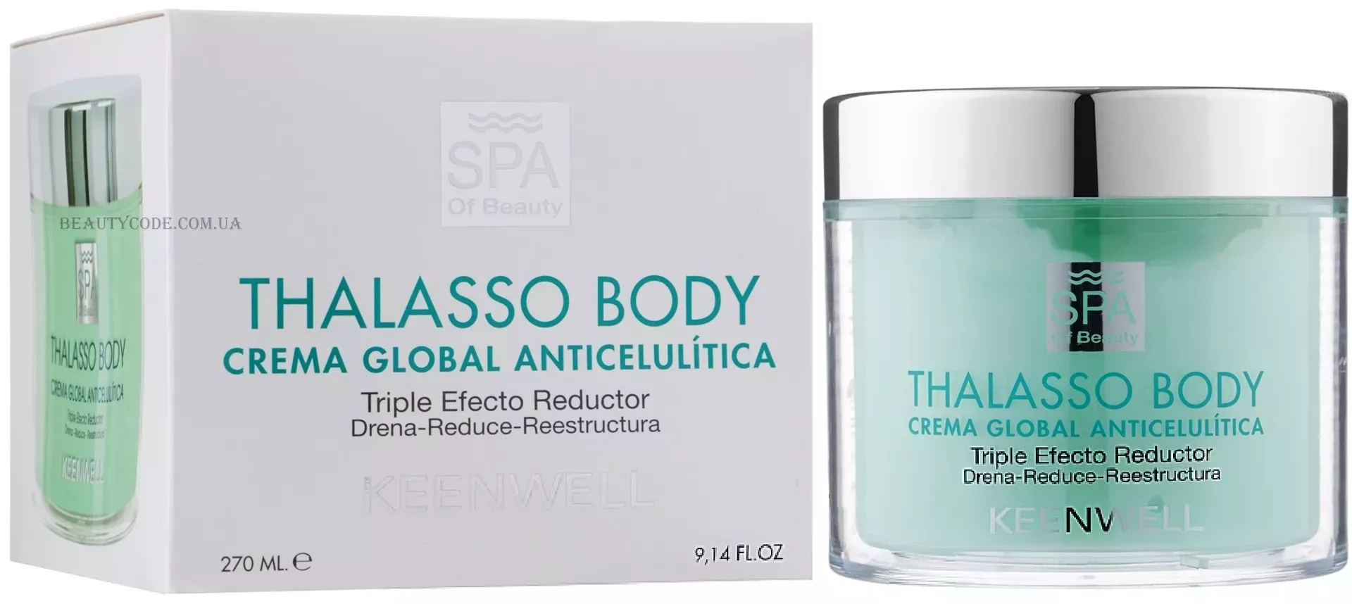 KEENWELL Thalasso Anticellulite Global Cream - Антицелюлітний крем потрійної дії