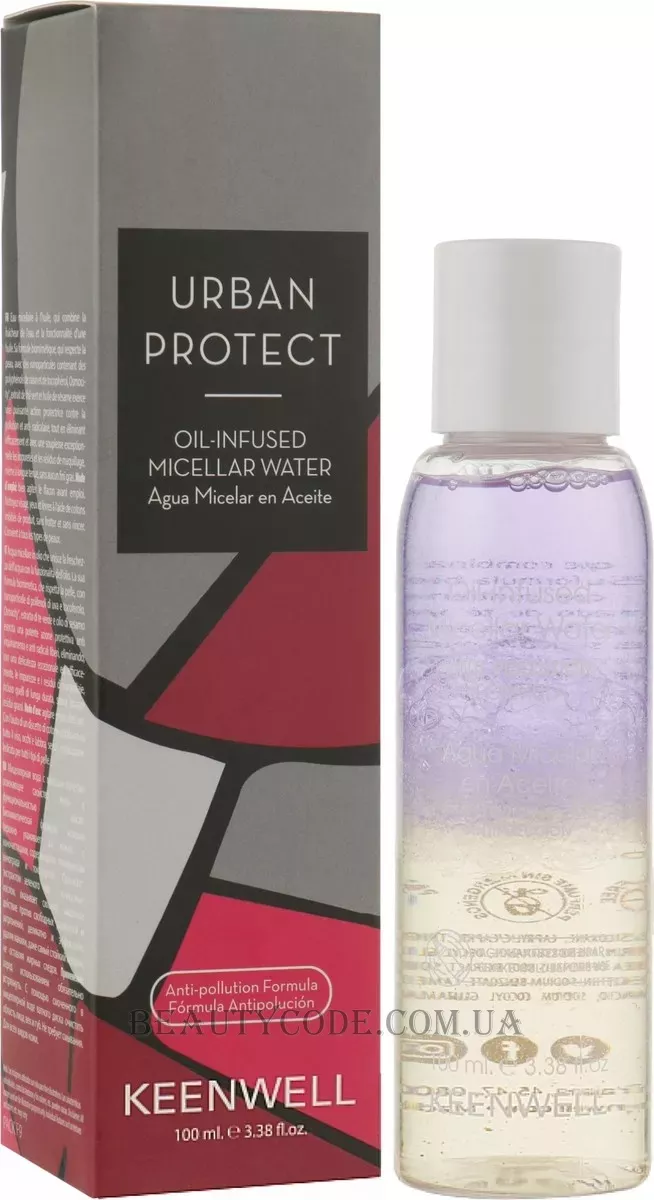 KEENWELL Urban Protect Oil-Infused Micellar Water - Двухфазна міцелярна вода