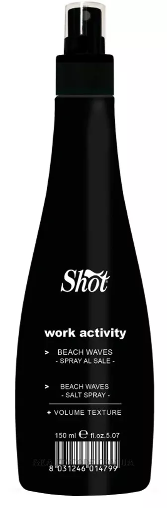 SHOT Work Activity Beach Waves Spray Al Sale - Сольовий спрей для волосся