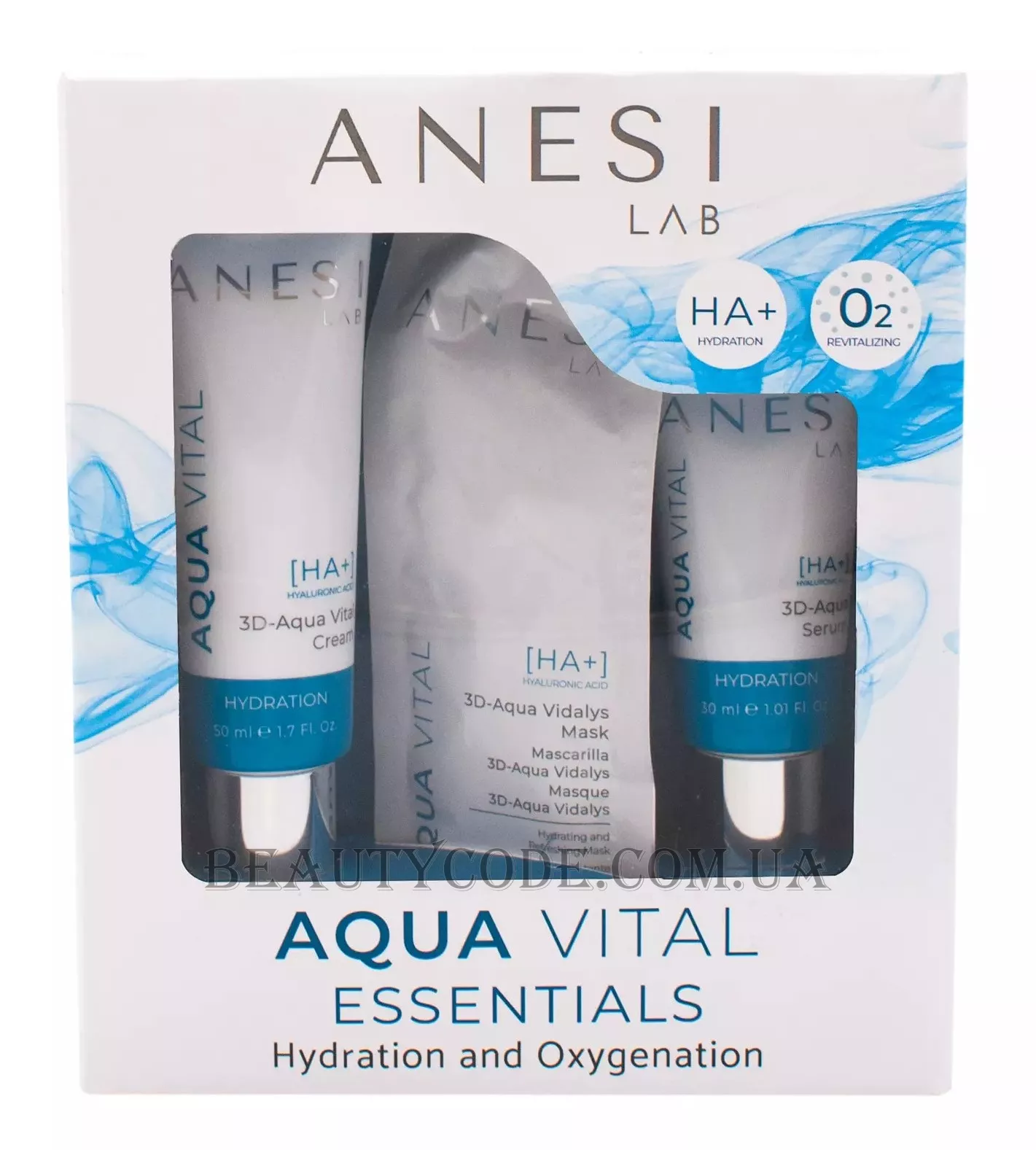 ANESI LAB Aqua Vital Essentials Box - Набір для зволоження та оксигенації шкіри обличчя
