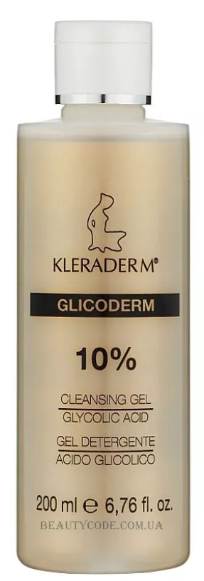 KLERADERM Glicoderm Cleansing Gel Glycolic Acid 10% - Очищуючий гель з 10% гліколієвої кислоти