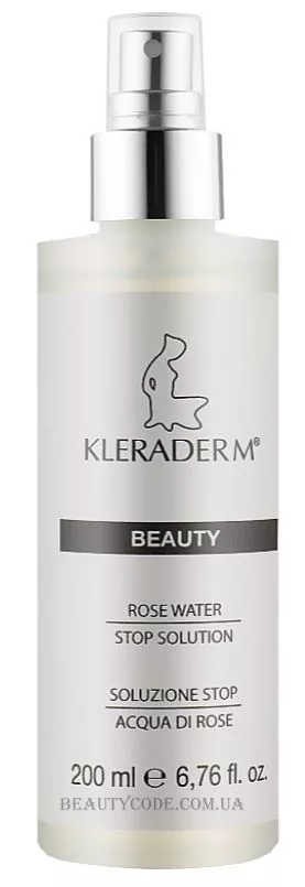 KLERADERM Beauty Rose Water Stop Solution - Розчин для нейтралізації пілінгу