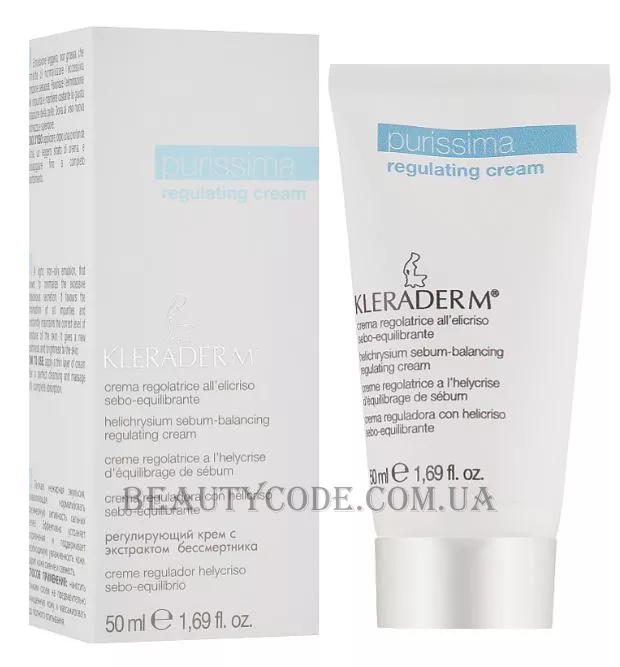 KLERADERM Purissima Regulating Cream - Себорегулюючий крем