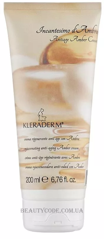 KLERADERM Incantesimo D'ambra Anti-Aging Amber Cream - Антивіковий крем з бурштином